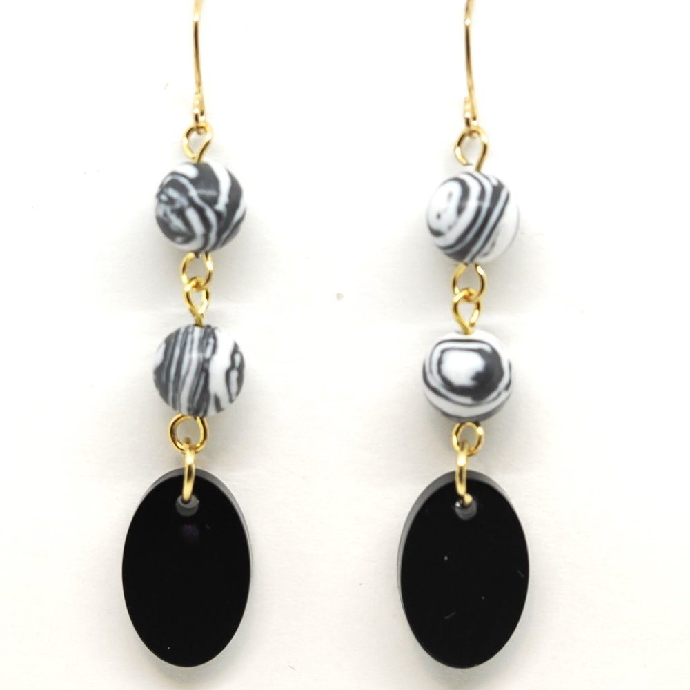 Dizzy Stripe Earrings